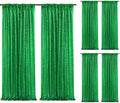 Green Sequin Backdrop Curtains-6 Panels 2FTx8FT Green Backdrop for St Patricks Day, Glitter Party Decorations Background Drapes for Wedding Birthday Anniversary Graduation Photo Booth Decor by SoarDream