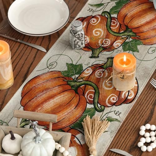 Artoid Mode 210 GSM Fall Table Runner Home Party Decor 13x36 Inch - Image 4