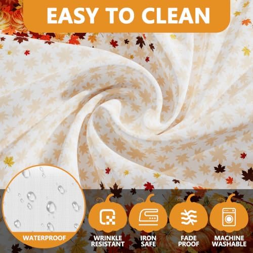 Siilues Fall Tablecloth Rectangle 60x84 Inch Thanksgiving Home Party Decor - Image 4