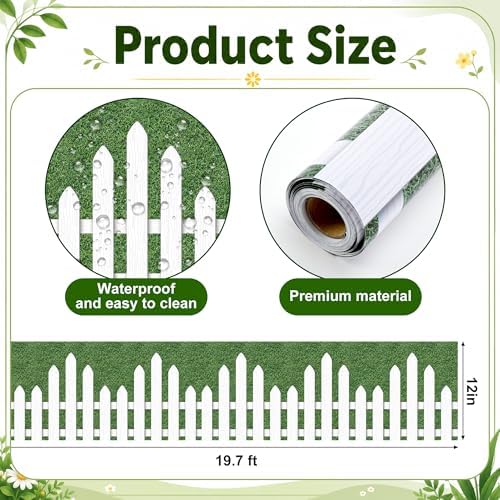 20Ft Picket Fence Bulletin Board Decoration, Back to School Decor Kit - Image 2