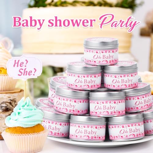VISCOO 30 Pack Baby Shower Party Favors for Guests Prizes,Candles Lavender - Image 6