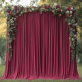 ESGOTBME 40x10ft Wrinkle Free ‌Burgundy Backdrop Curtain for Parties Soft Fabric Drapes Wedding ‌Curtain Backdrop for Birthday Party Decorations Background for Photography 5x10ft, 8 Panels by ESGOTBME