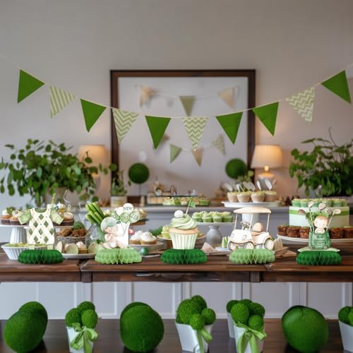 12 Pcs Golf Baby Shower Decorations for Boy - A Little Putter Is On The Way Baby Shower Centerpieces for Tables - Golf Theme Honeycomb Table Decor for Boy Baby Shower 1st Birthday - Image 7