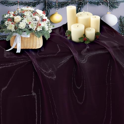 45 Yard Organza Fabric 44" Wide for Wedding Event Décor - Plum by MDS