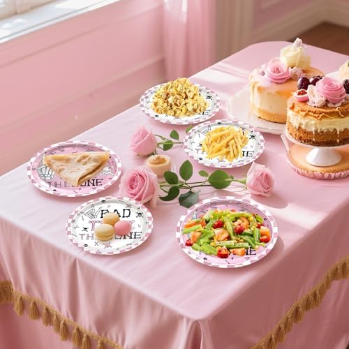 180pcs Bad Two the Bone Plates and Napkins Party Supplies Serve 60 - Image 6