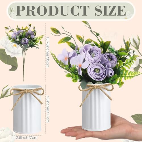 Wavwavw 6 Pcs Wedding Table Centerpieces Artificial Camellias Flowers Decor - Image 4