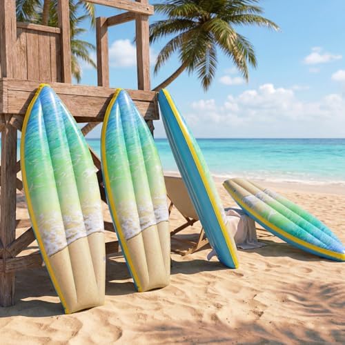 JellyArch 4 Pcs Ocean Waves Inflatable Surf Board 36 in Luau Party Decor - Image 5
