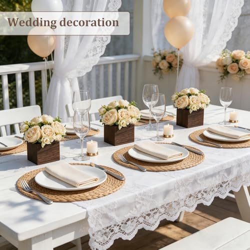 Dahey Small Mini Artificial Flower Table Centerpieces for Dining Room Decor - Image 5