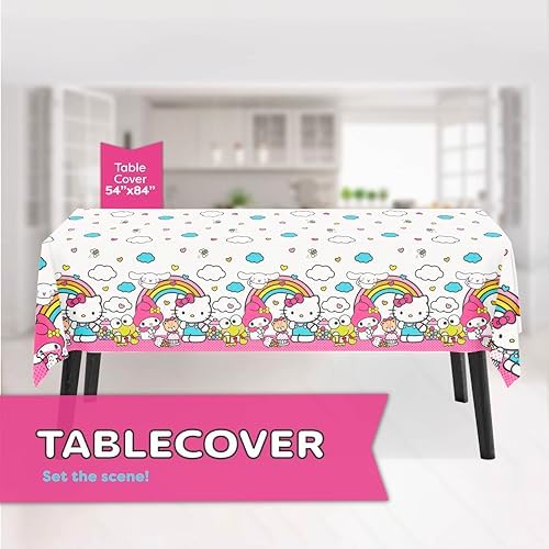 Hello Kitty Birthday Decorations Party Supplies with Tablecloth - Image 3