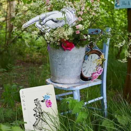 Talking Tables 8 x Oversized Alice in Wonderland Party Decoration Alice Decor Room Props for Afternoon Tea, Mad Hatter Tea Party Decorations, Birthday, Baby Shower, Wedding, Onderland Fist Birthday - Image 6