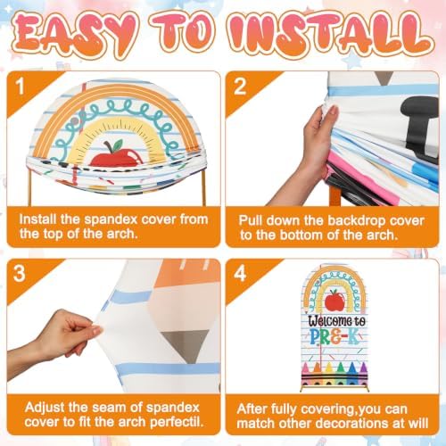 VitalCozy Preschool Back to School Decoration 7.2ft - Image 4