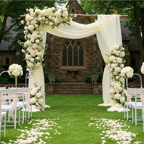 Auihiay 404Pcs Hydrangea Artificial Flowers, Silk Artificial Flowers - Image 6