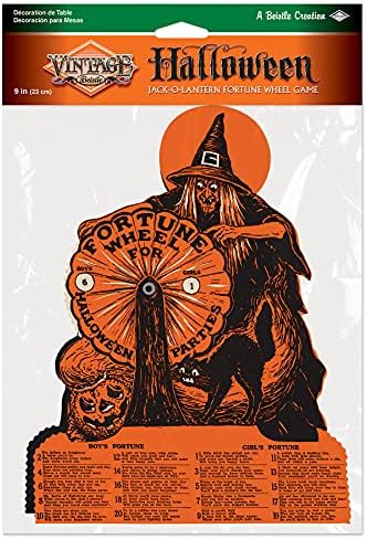 Beistle Vintage Halloween Witch Fortune Wheel Game Cardstock Decoration - Image 2