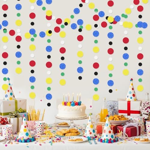 Outus 5 Pieces Dot Garland Banner Hanging, Classic Color - Image 4