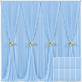 10 Panels Baby Blue Backdrop Curtain for Baby Shower Parties Wrinkle Free Light Blue Curtains Backdrop Drapes Fabric Decoration for Birthday Party Photography 50ft x 10ft by Tao-GePartyDecorations