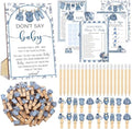 Patelai 321 Pcs Baby Shower Games Supplies, Blue Jean by Patelai