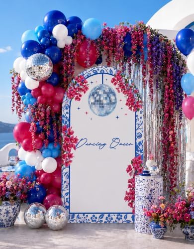 190PCS Mamma Mia Party Decorations Balloons 6.5FT Banner ， Dancing Queen by Unknown