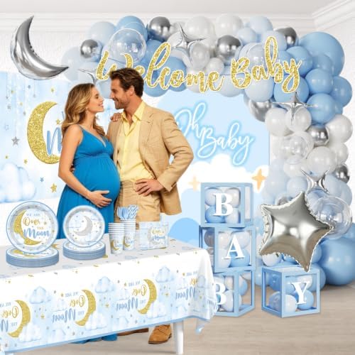 Over The Moon Baby Shower Decorations, All-in-One Set for 25 Guests - Image 6