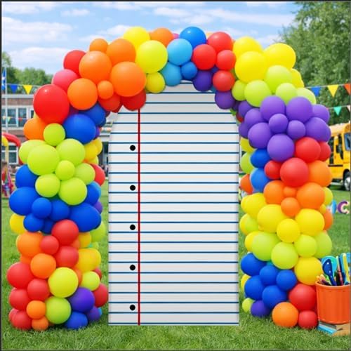 VitalCozy Notebook Arch Cover 6.6ft Welcome Back to School Party Decoration by VitalCozy