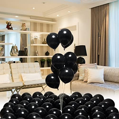 400 Pack Black Balloons, 5 Inch Black Latex Balloons Helium Balloons Party Decorations Supplies - Image 5