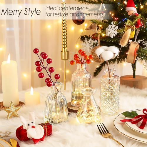 UPBUD Clear Glass Bud Vases Set of 36, Mini Flower Vase for Centerpieces - Image 7
