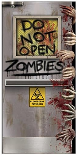 Beistle - Zombies Lab Door Cover - Standard by Beistle