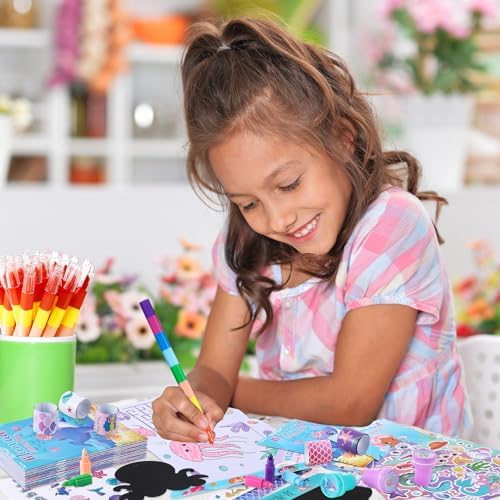 BenLouis 96Pcs Mermaid Coloring Set for Kids Party Favors - Image 4