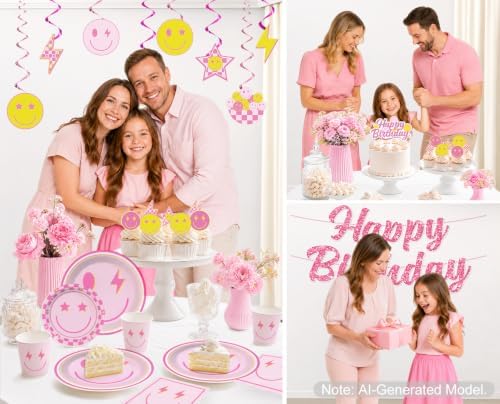 Smiley Face Birthday Decorations, Serves 20 Guests - Image 7