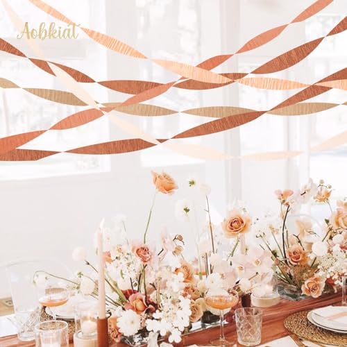 AOBKIAT Fall Party Streamers Decorations for Baby Shower,Crepe Paper - Image 6