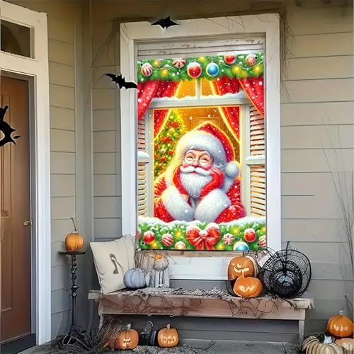 BlissYard Christmas Window Banner 31.5x47 Inch Polyester - Image 7