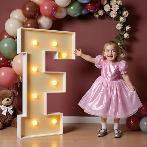 imprsv 3FT Marquee Letters, Large Light Up Letters F Sign for Party Decor by Letsmakeitimpressive