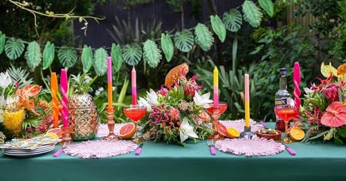 Talking Tables 240 x 3ply Tropical Cocktail Napkins Disposable Paper Palm Leaf Serviettes for Kid's Jungle Party, Hawaiian Theme, Luau, Summer, Picnic, Decoupage, Green, Party Supplies - Image 6
