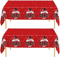 2 PCS Graduation Tablecloth, 108" X 54" Red Graduation Table Decorations 2026, Disposable Plastic Tablecover for Grad Decor Party Supplies, Rectangle Table Cover for Class 2026 Congrats Grad for Kids by QZYL