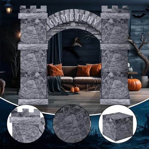Bucherry 15 Pcs Halloween Cemetery Graveyard Decor Trunk or Treat Kit - Image 4