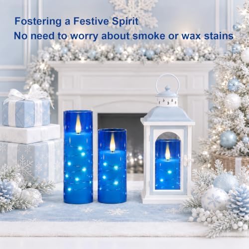 Raycare 7 Pack Flameless Battery Operated Pillar Candles with Remote Timer - Image 2