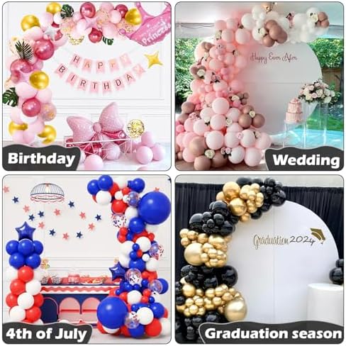 AerWo Balloon Arch Kit 9.35FT & 6FT, Bendable Balloon Arch Stand with Base - Image 6