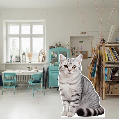 British Shorthair Silver Point 2FT Cardboard Cutout, 1PC - Image 5