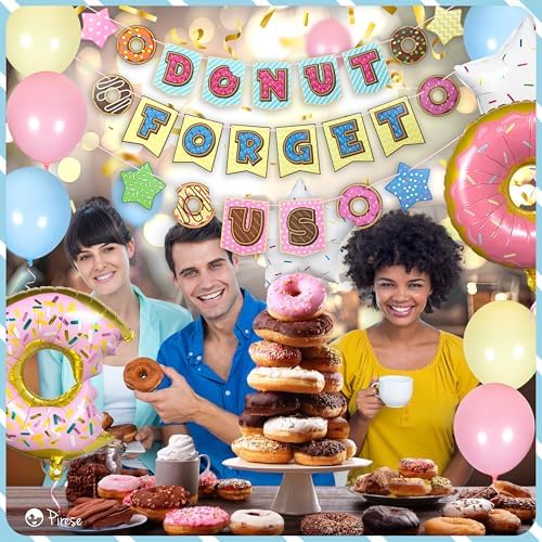 Pirese Donut Forget Us Party Decorations, Farewell Decor, Goodbye Party - Image 6