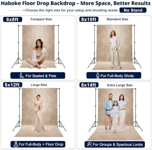 Abstract Photography Backdrop for Photoshoot 8x14ft,Beige,No Stand - Image 2