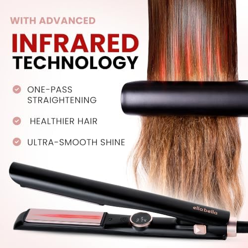 ELLA BELLA® Slimline Hair Straightener with Infrared, 2-in-1 Curling - Image 3