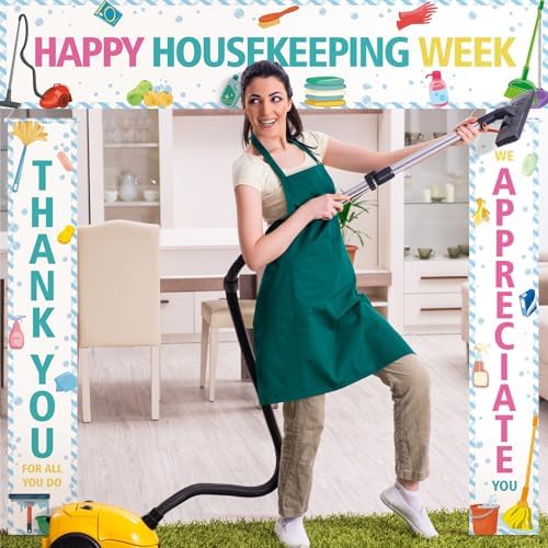 Smoothnovelty 3 Pcs Multicolor Housekeeping Week Banner - Image 4