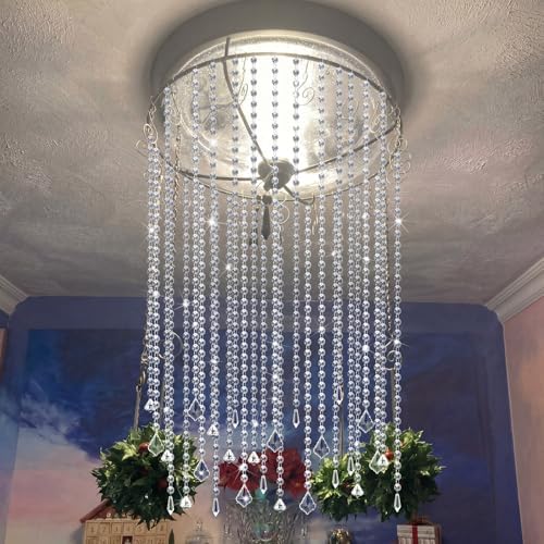 24 Pcs 13 Inch Clear Acrylic Crystal Garland Strands - Image 5
