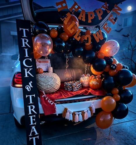 Halloween Balloons Black and Orange Balloons 50Pcs 12 Inch - Image 6