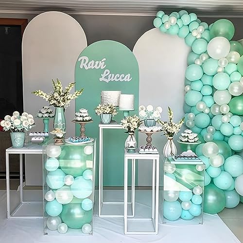 Voircoloria 110pcs Mint Green Pastel Green Latex Party Balloons, 12inch - Image 6
