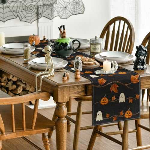 Artoid Mode 210 GSM Halloween Table Runner Home Party Decor 13x90 Inch - Image 4