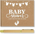 Fuyoooo Kraft Paper Baby Shower Guest Book Baby Shower Sign in Guest Book by Liraitoya