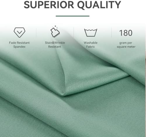 10 ft x 20 ft Sage Green Backdrop Curtains for Parties, Wrinkle Free Sage Green Photography Backdrop Drapes for Wedding Boys Birthday Baby Shower Bridal Shower Party - Image 7