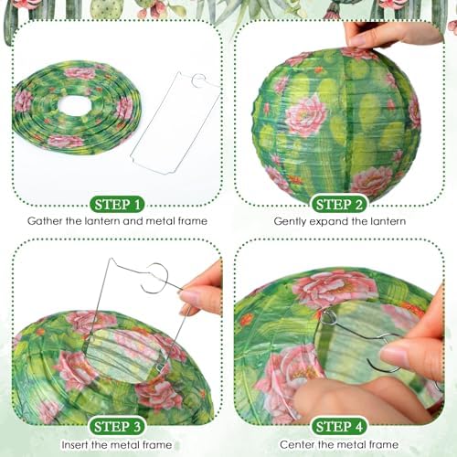 Panelee 12 Pcs Summer Cactus Party Decorations Mexican Themed Party Decor - Image 3