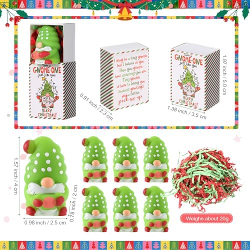36 Sets Christmas Positive Gifts Gnome Party Favors with Boxes - Image 2