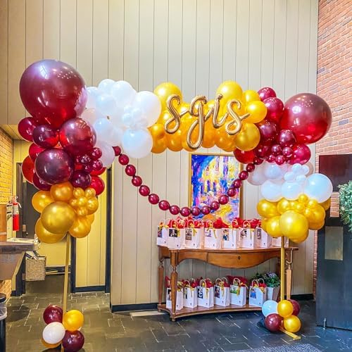 Voircoloria 66pcs Burgundy Maroon Latex Party Balloons, 12inch - Image 5